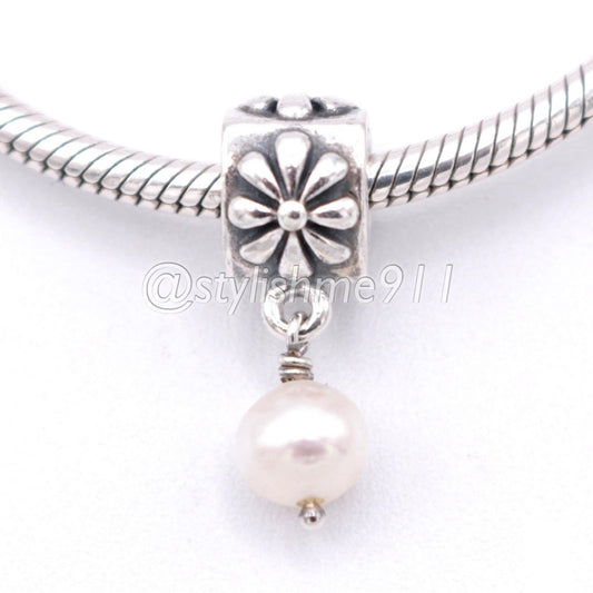 Authentic PANDORA Flower Dangle with Pearl - 790535P