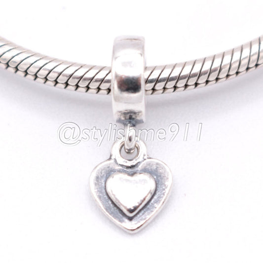 Authentic PANDORA Silver Heart Dangle - 790373