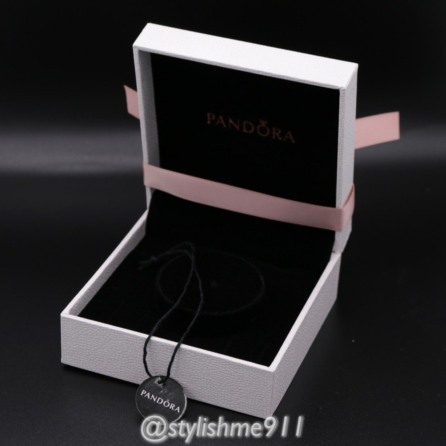 Pandora Bracelet Gift Box with Pandora Tag and Bow