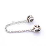 Authentic PANDORA Two Tone Heart Safety Chain - 790307-05