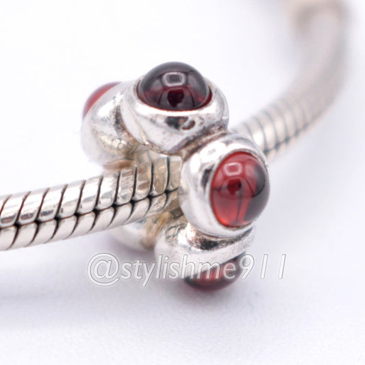 Authentic PANDORA Garnet Cabochon Charm - 790538GR