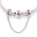 Authentic PANDORA Two Tone Heart Safety Chain - 790307-05