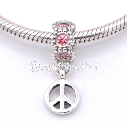 Authentic PANDORA Peace Dangle - 790516CZS