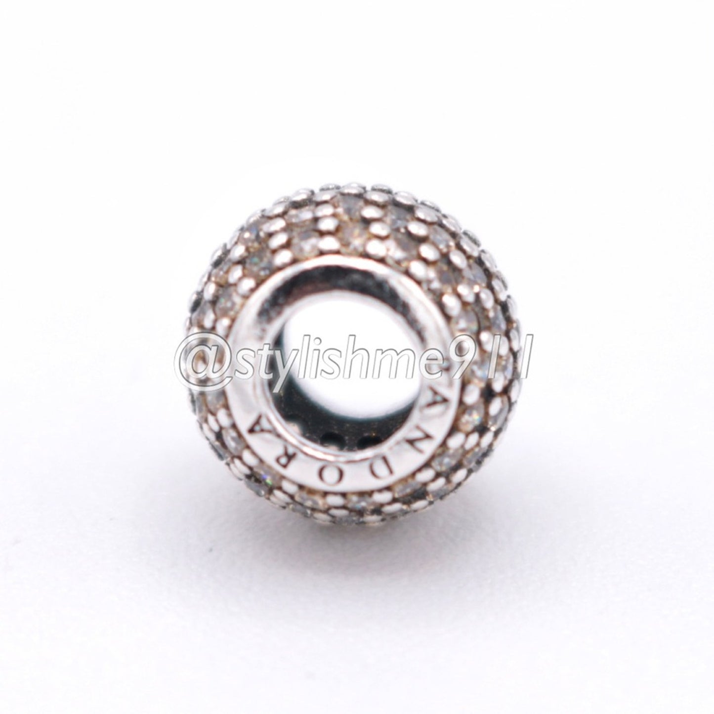 Authentic PANDORA Golden Pave Lights Charm - 791051FCZ