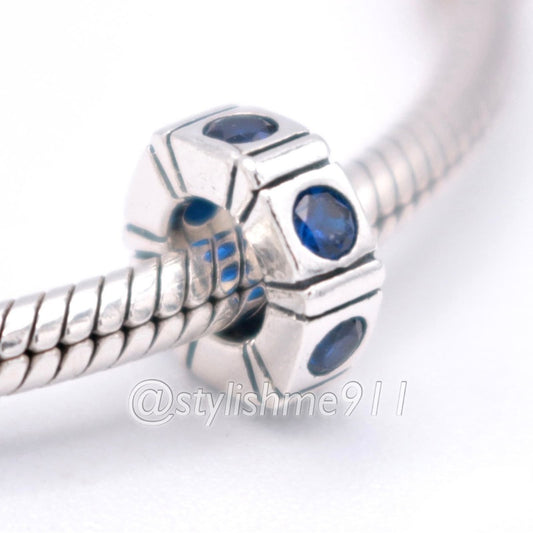 Authentic PANDORA Trinity Blue CZ Spacer - 790368CZB