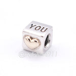 Authentic PANDORA I Love You Charm with 14K Gold - 790200