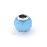 Authentic PANDORA Petite Facets Charm with Synthetic Blue Quartz - 791499SBQ