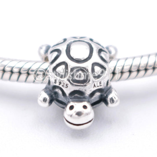 Authentic PANDORA Sterling Silver Happy Turtle Charm - 790158