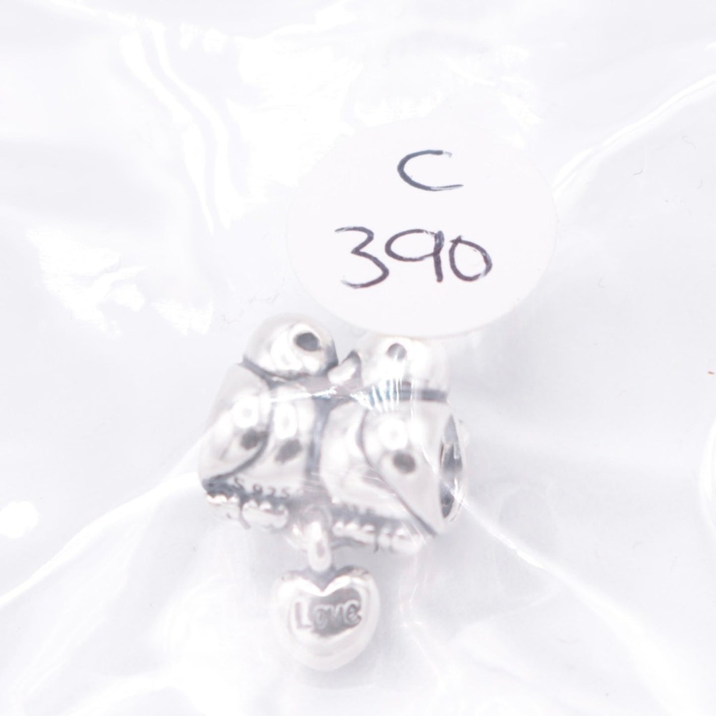 Authentic PANDORA Love Birds Charm  - 791033