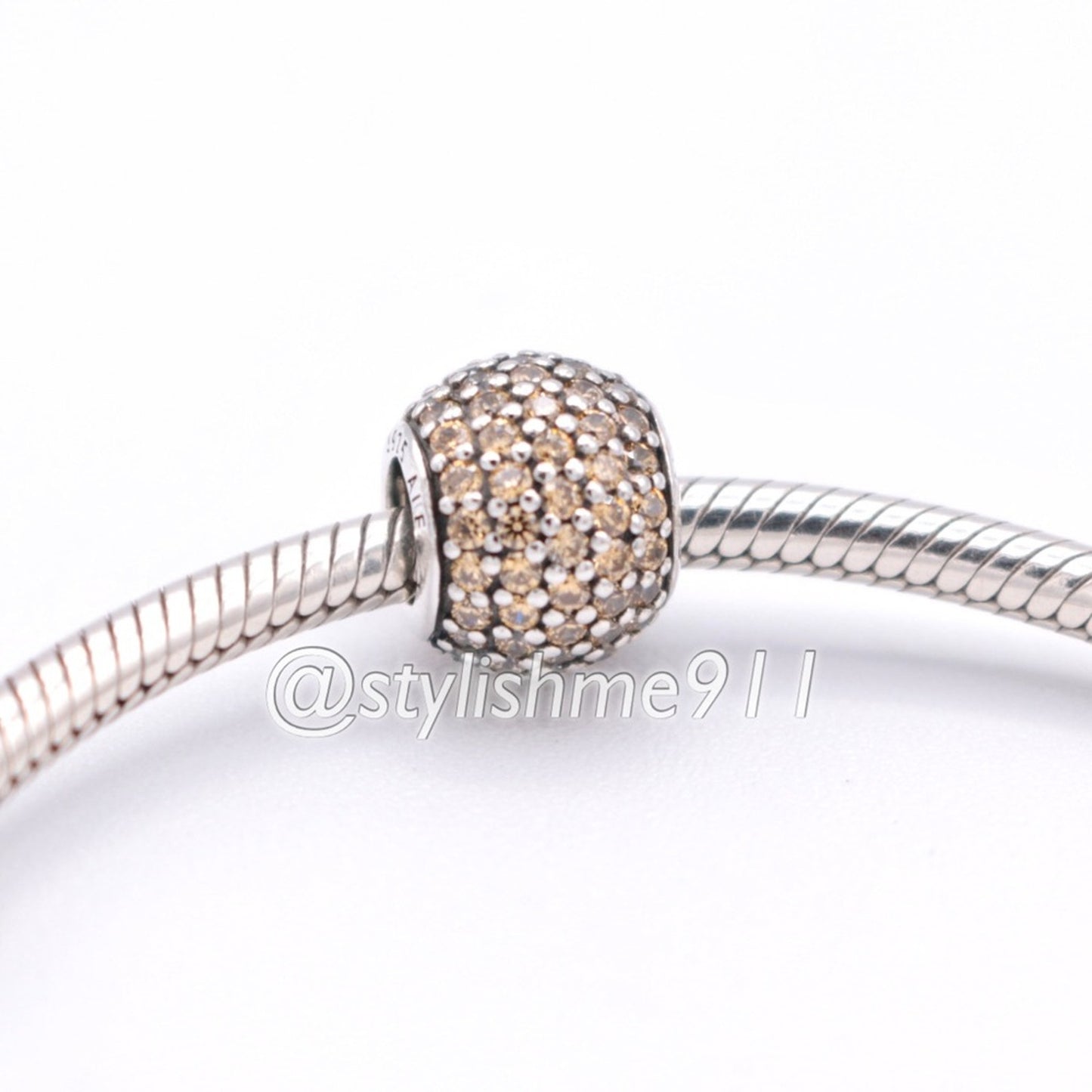 Authentic PANDORA Golden Pave Lights Charm - 791051FCZ