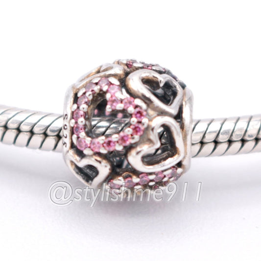 Authentic PANDORA Falling in Love Charm - 791424CZS