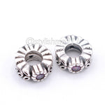 Two Authentic PANDORA Twice as Nice Spacer with Purple CZ - 791224CFP