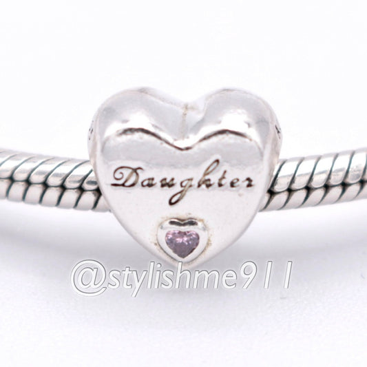 Authentic PANDORA Daughter's Love Charm - 791726PCZ