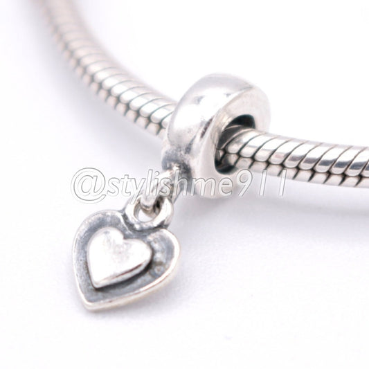 Authentic PANDORA Silver Heart Dangle - 790373