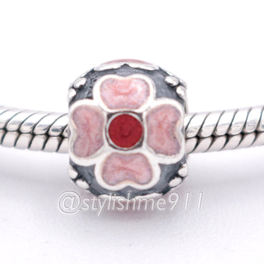 Authentic PANDORA Red Daisy Charm - 790433ER