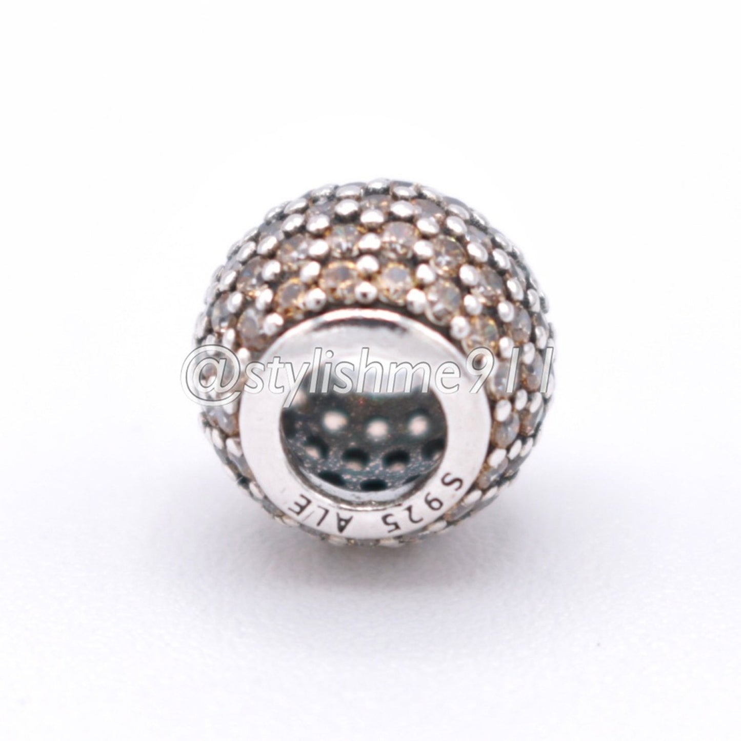 Authentic PANDORA Golden Pave Lights Charm - 791051FCZ