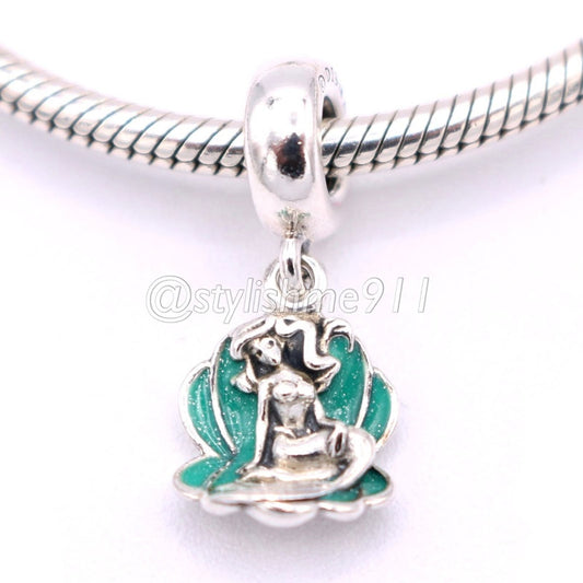 Authentic Pandora Disney Ariel with Sea Shell Dangle - 791895EN111