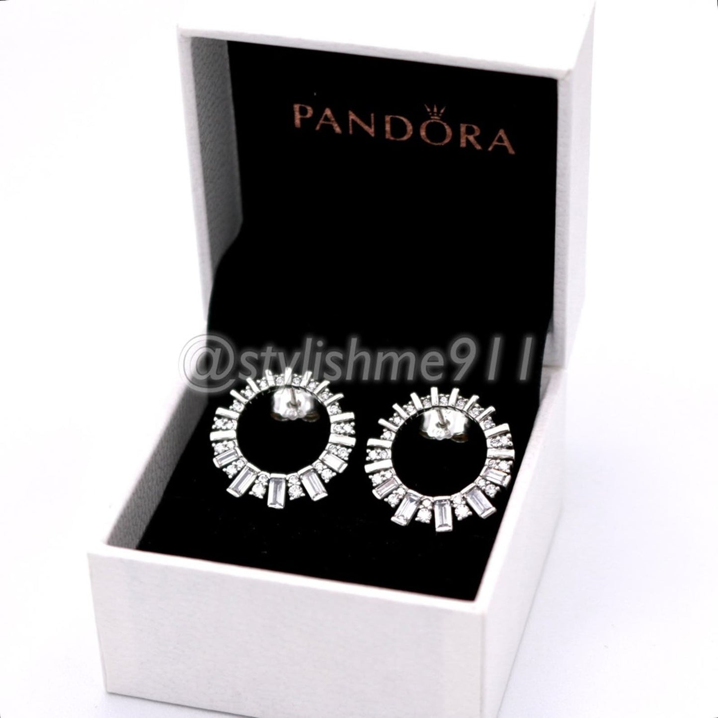 Authentic Pandora Glacial Beauty Earrings