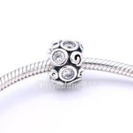 Authentic Pandora White Primrose Path Charm