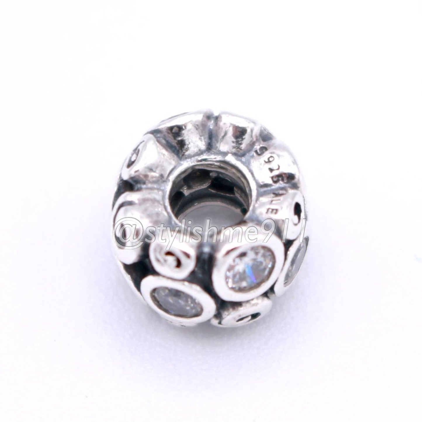 Authentic Pandora White Primrose Path Charm