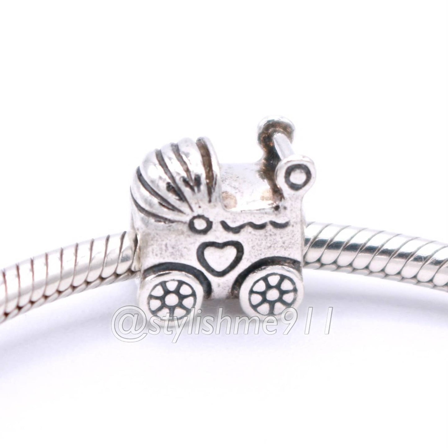 Authentic PANDORA Baby Carriage Charm