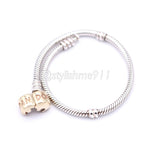 Authentic PANDORA Sterling Bracelet with 14K Gold Clasp - 590702-HG-B