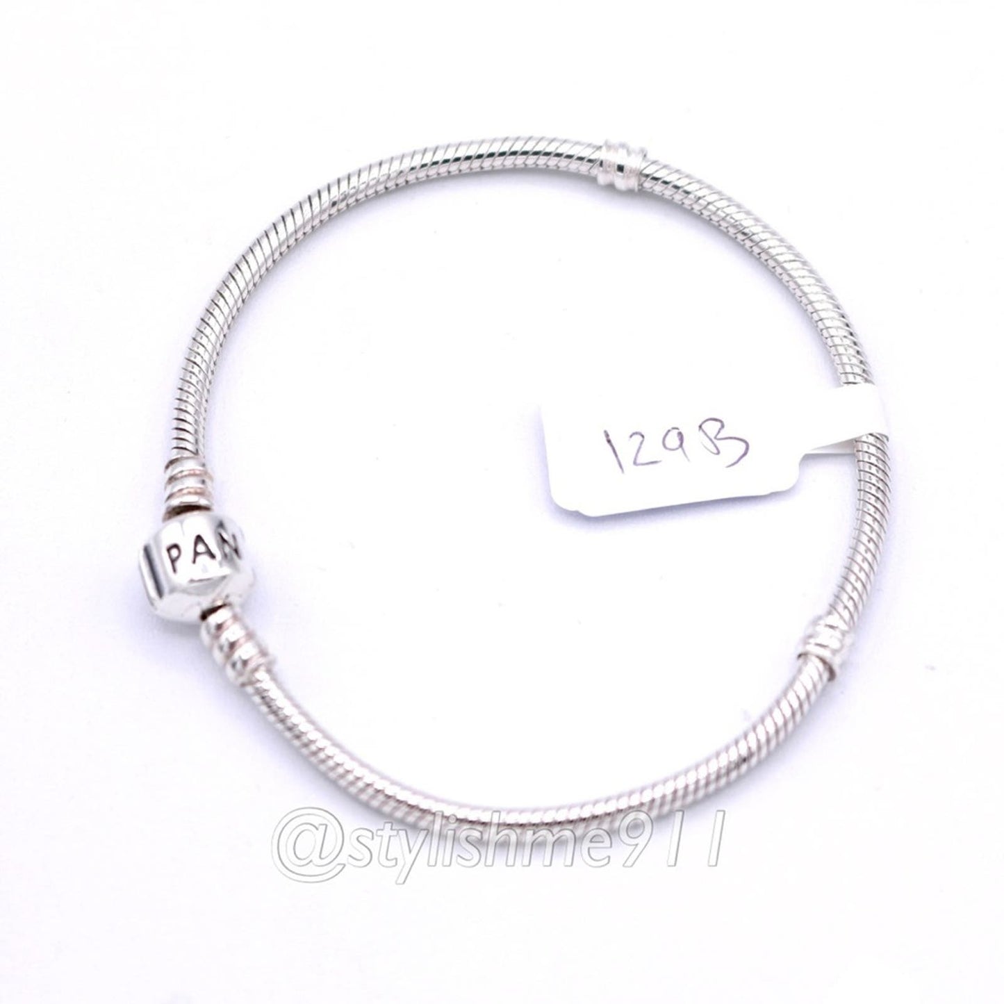 Authentic PANDORA Moments Barrel Clasp Charm Bracelet