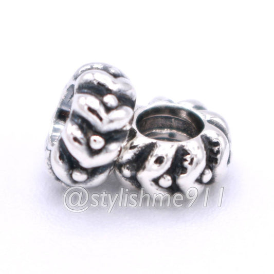 TWO Authentic PANDORA Heart Beats Spacer