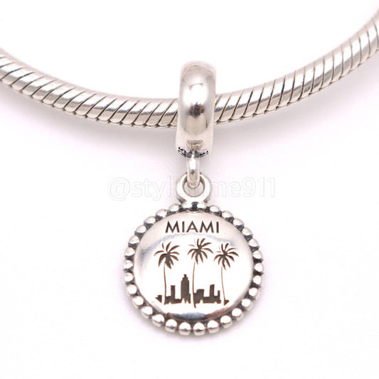 Authentic PANDORA Sterling Silver Rare Special Edition Miami Dangle