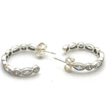 AUTHENTIC PANDORA Alluring Brilliant Marquis Hoop Earrings