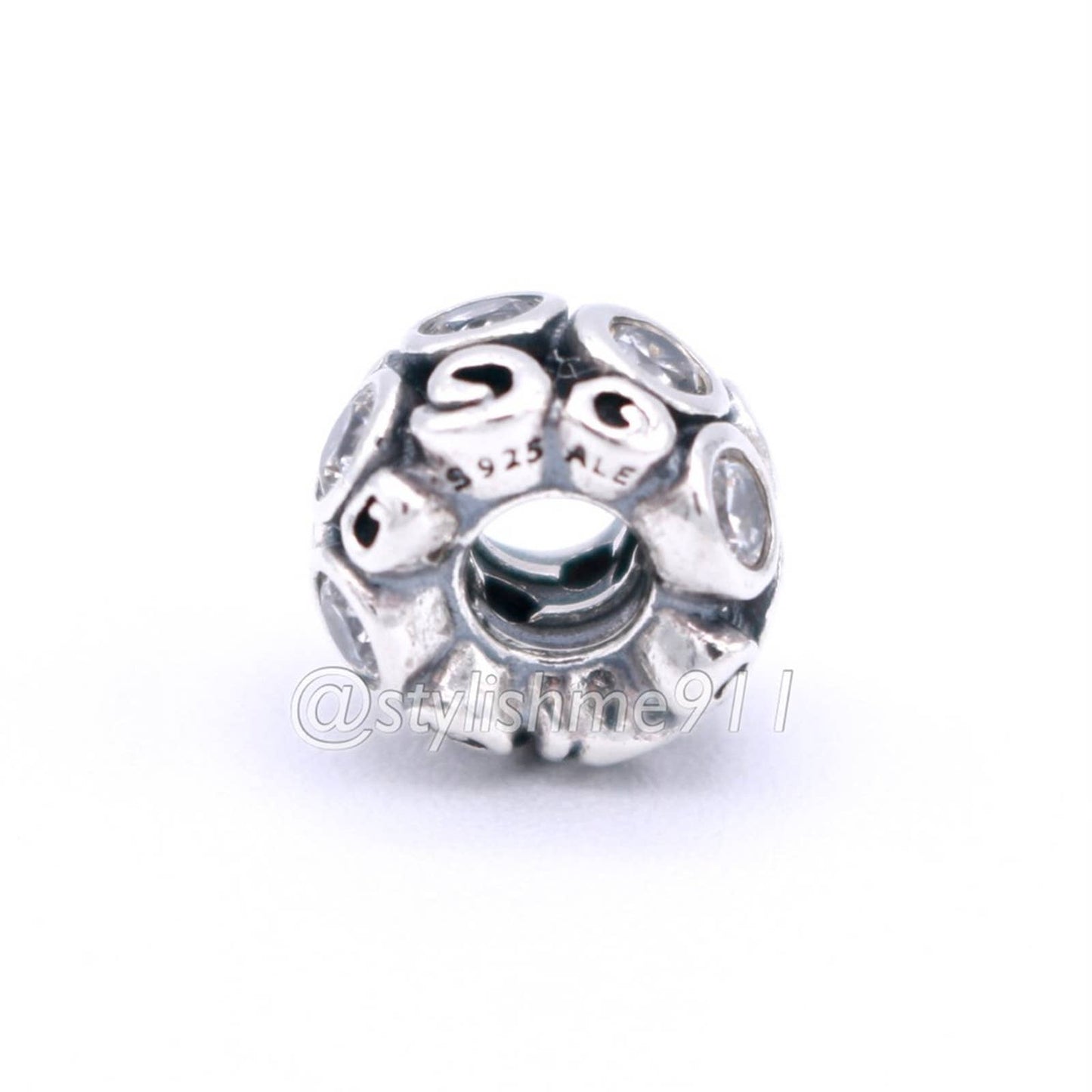 Authentic Pandora White Primrose Path Charm