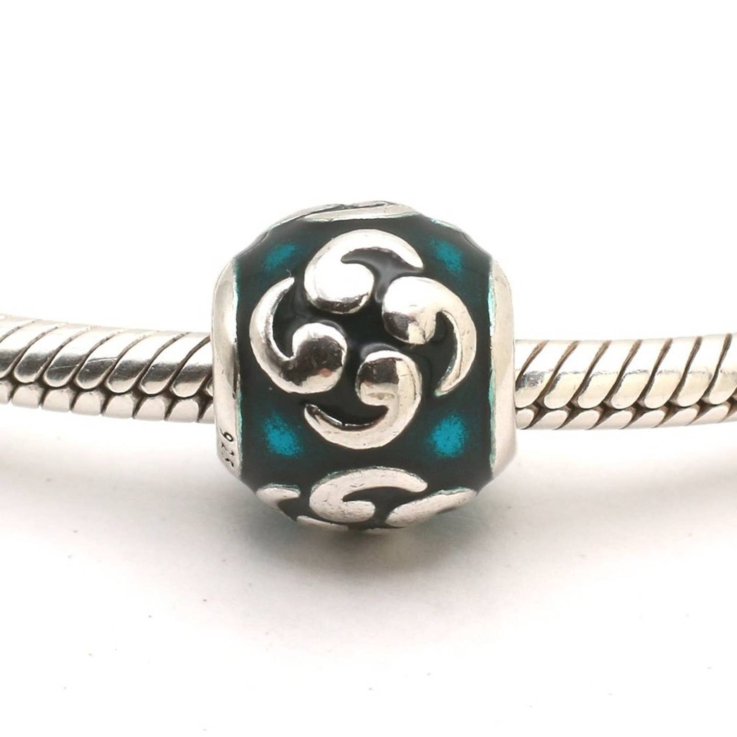 Authentic PANDORA Turquoise Comma Charm - 790491EN08