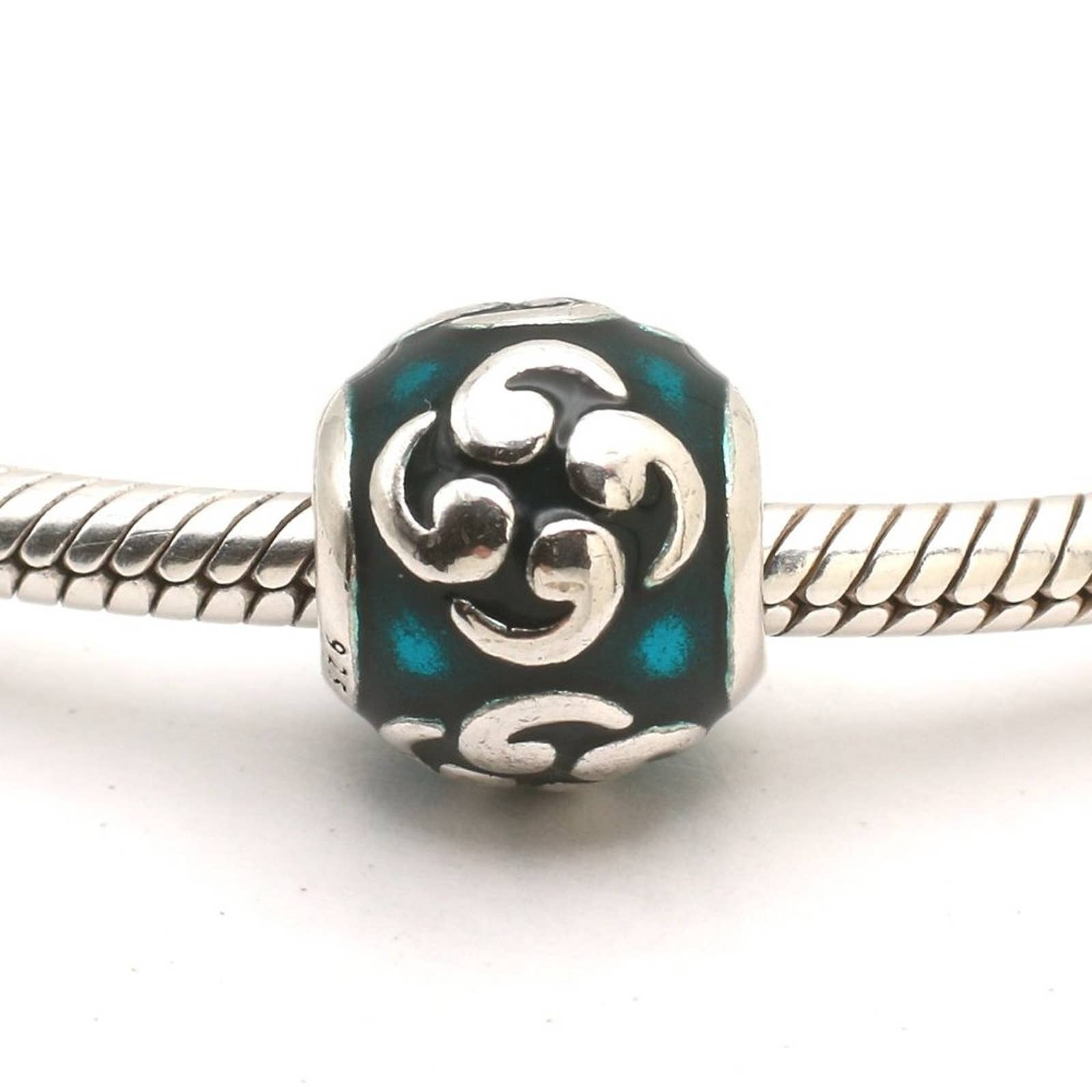 Authentic PANDORA Turquoise Comma Charm - 790491EN08