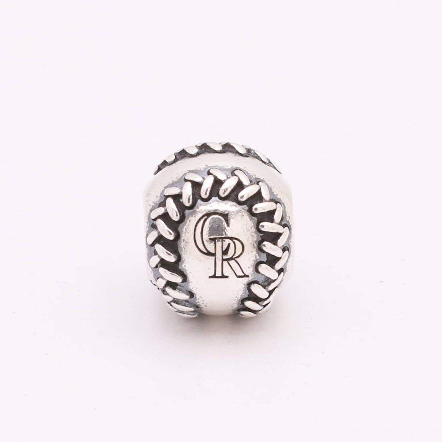 Authentic PANDORA Colorado Rockies Engraved Baseball Charm - USB790969-G009