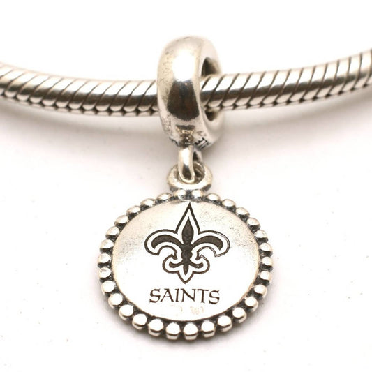 Authentic PANDORA New Orleans Saints NFL Logo Dangle