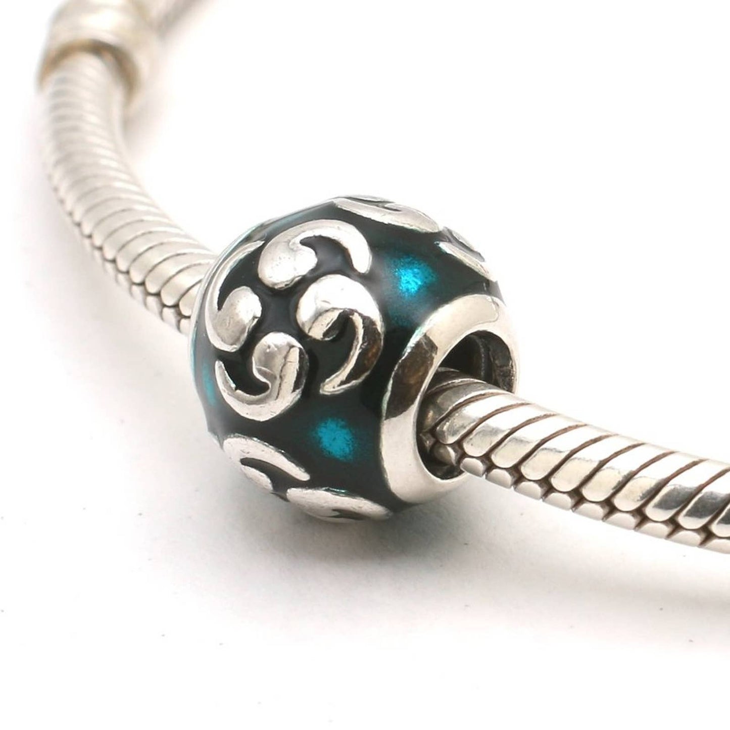 Authentic PANDORA Turquoise Comma Charm - 790491EN08