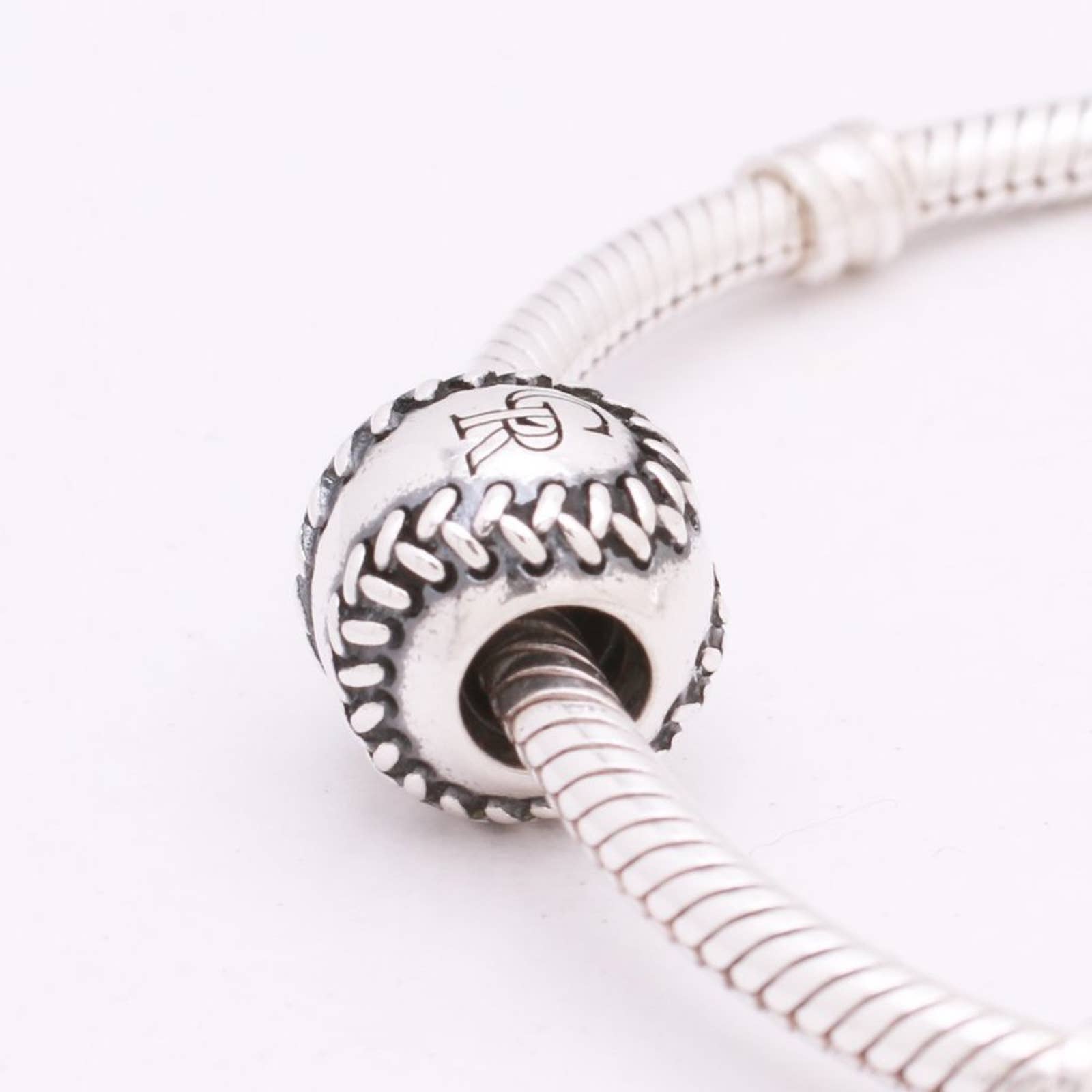 Authentic PANDORA Colorado Rockies Engraved Baseball Charm - USB790969-G009