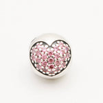 One Authentic PANDORA Love of My Life Clip with Salmon Zirconia - 791053CZS